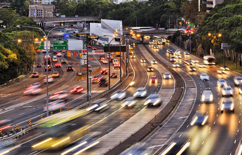 Sydney freeway peak hour