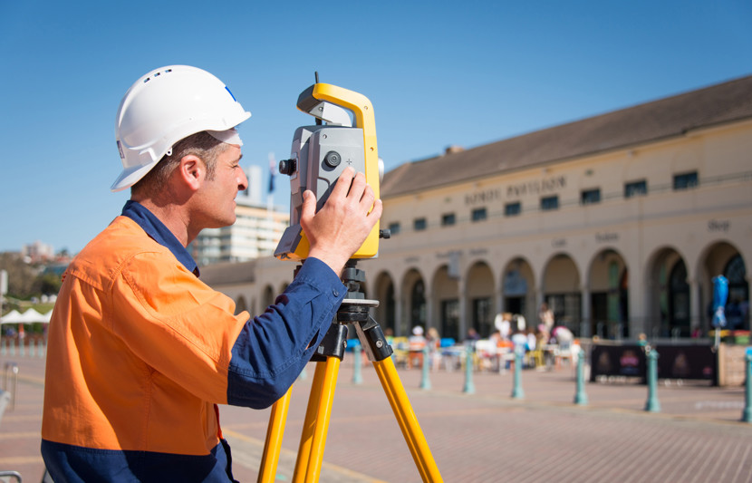 RPS surveying at Bondi Beach in Sydney, Australia