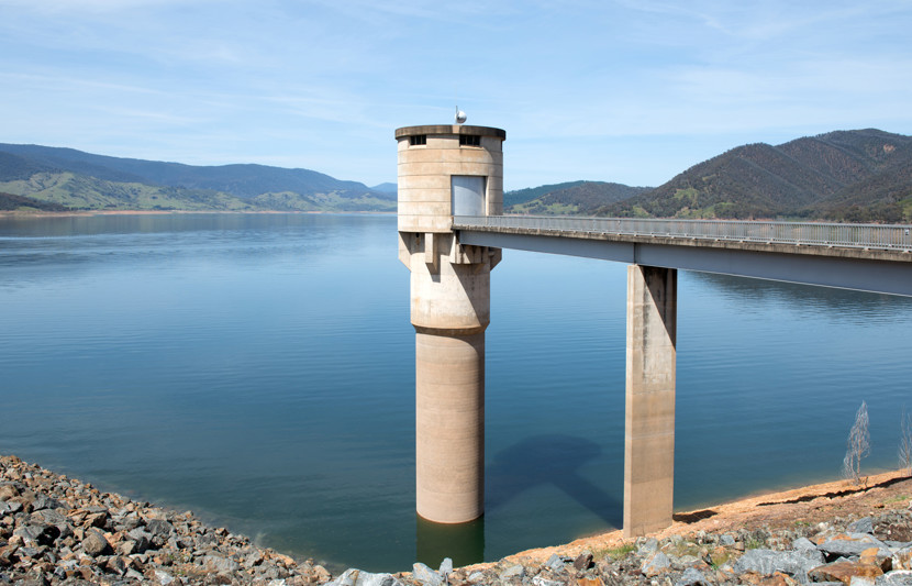 View of an Australian dam