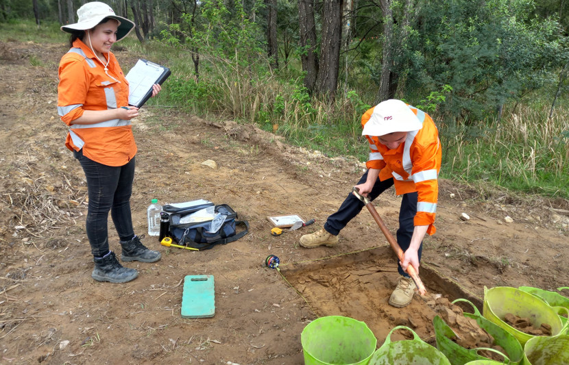 Field work at the Huntlee