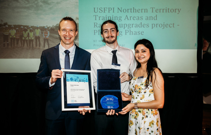 RPS' Morgan, Samprikta, and Mick win Project Of The Year  at 2023 NT PMAA 